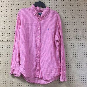 Ralph Lauren Sink Striped Button Down Shirt Custom